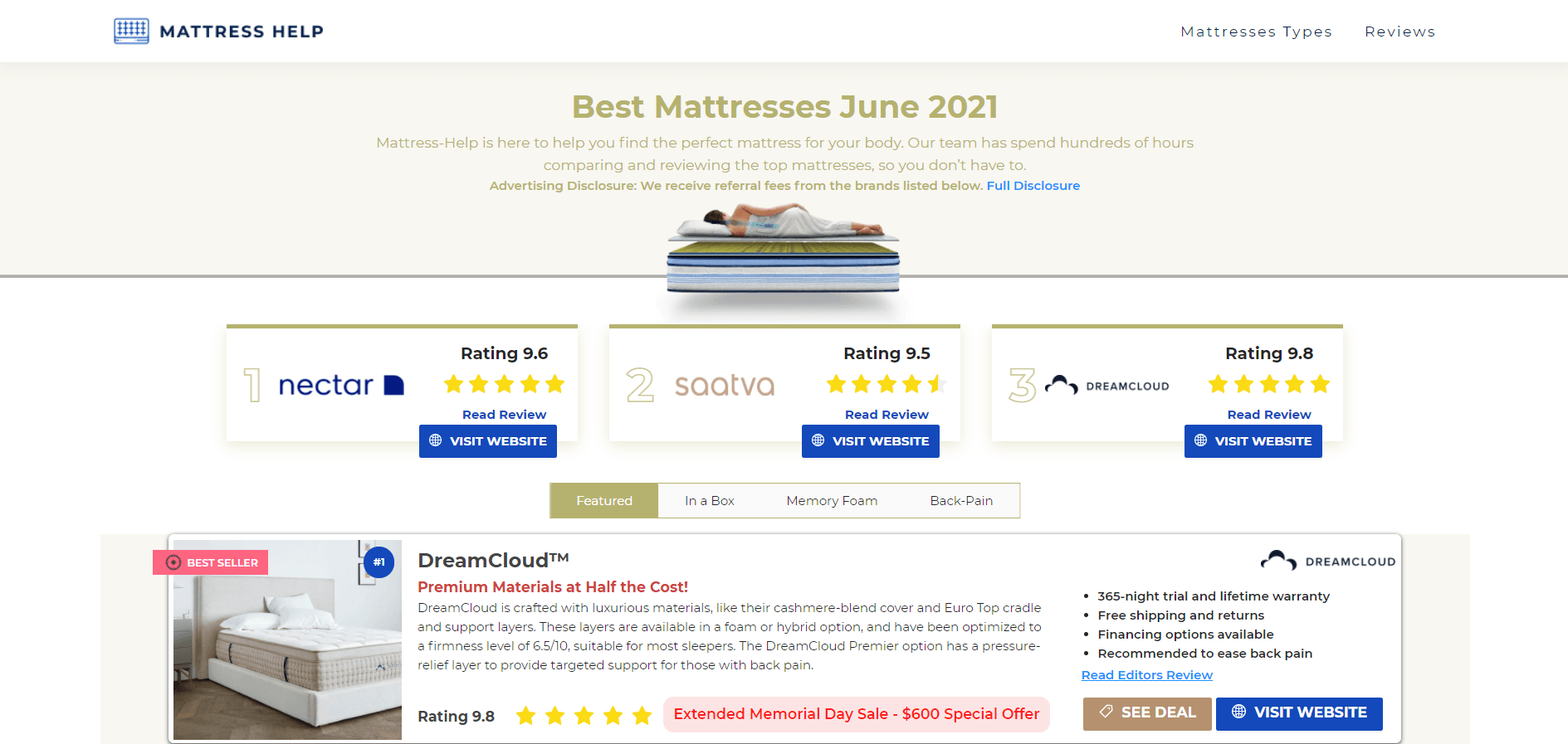 Mattress Help